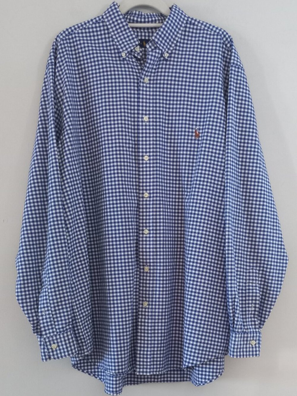 POLO RALPH LAUREN blue gingham shirt